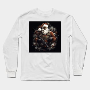 Badass Santa Claus Long Sleeve T-Shirt